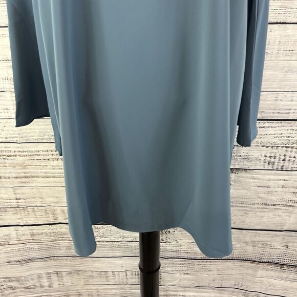 Sugar Lips Dress size Medium Shimmery Gray Knee Straight Boho Wedding Church - Picture 6 of 12